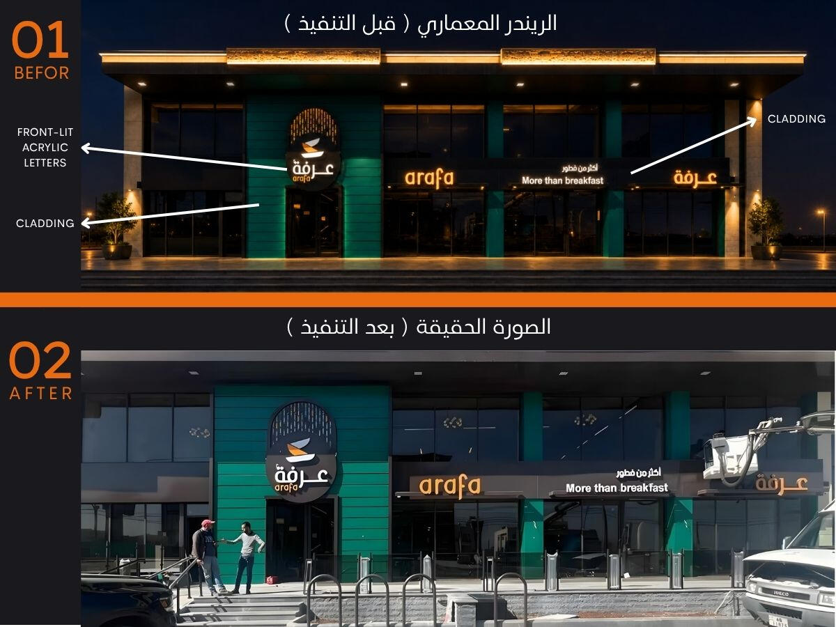 التصميم الخارجي للواجهة التصميم الخارجي للواجهة